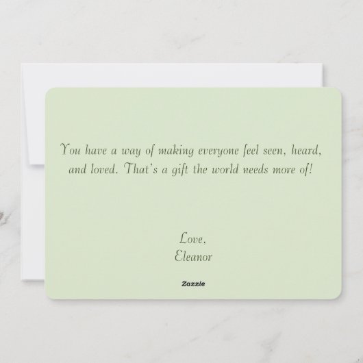 Whimsical Mama & Baby Beer Moederdag Flat Kaart (Achterkant)