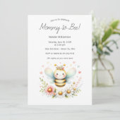 Whimsical Mama-to-Bee Baby shower Invitation Kaart (Staand voorkant)