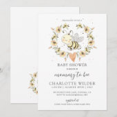 Whimsical mammie om Baby shower uit te nodigen Kaart (Voorkant / Achterkant)