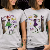 Whimsical Mardi Gras Best Friend Shirt Green Dress