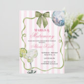 Whimsical Margs en huwelijk Bachelorette Kaart (Staand voorkant)