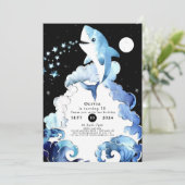 Whimsical Marine Fun Haai Verjaardag Kaart (Staand voorkant)