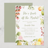 Whimsical Market Farmers Bridal Shower  Kaart (Voorkant / Achterkant)