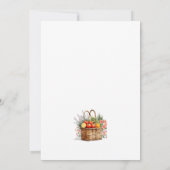 Whimsical Market Farmers Bruids Douche Uitnodiging (Achterkant)