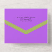 Whimsical Martini Glass 21st Birthday Party All In One Uitnodiging (Achterkant)