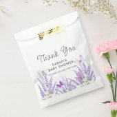 Whimsical Meadow Lavendel Vlinder Baby shower Bedankzakje (Gezegeld)