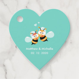 Whimsical Means to be Cute Couple Wedding Bedankjes Labels