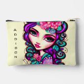 Whimsical Meisje Artistiek Klein Etui (Achterkant)