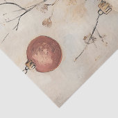 Whimsical Meisje met Kerst Ornamenten Decoupage Tissuepapier (Detail)