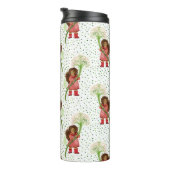 Whimsical Meisje met Paardenbloem Patroon Thermosbeker (Geroteerd rechts)