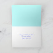 Whimsical Menorah Hanukkah Wenskaart Bedankkaart (Binnen)