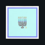 Whimsical Menorah Paper Napkin Servet<br><div class="desc">Deze Whimsical Menorah Paper Napkin is het perfecte kind-vriendelijke papieren servet voor de bijeenkomsten van Hanukkah. Het maakt deel uit van mijn Whimsical Menorah Hanukkah Collectie.</div>