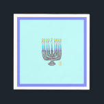 Whimsical Menorah Paper Napkin Servet<br><div class="desc">Deze Whimsical Menorah Paper Napkin is het perfecte kind-vriendelijke papieren servet voor de bijeenkomsten van Hanukkah. Het maakt deel uit van mijn Whimsical Menorah Hanukkah Collectie.</div>
