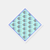 Whimsical Menorahs Cocktail Paper Servet (Hoek)