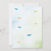 Whimsical Mermaid Birthday Invitation Kaart (Achterkant)