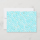 Whimsical Mermaid Meisje Baby shower Luier Raffle Bedankkaart (Achterkant)