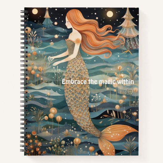 Whimsical Mermaid Notitieboek (Voorkant)