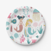 Whimsical Mermaid / Party Borden / Girls Party Papieren Bordje (Voorkant)