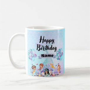 Whimsical Mermaid Party Decor – Blauw & Paarse Koffiemok