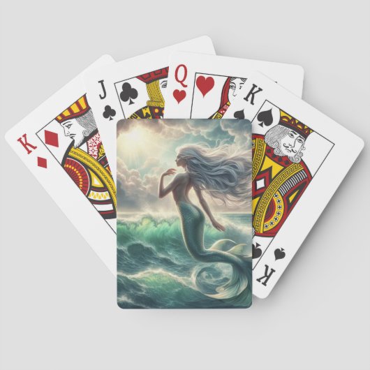 Whimsical Mermaid Pokerkaarten (Achterkant)
