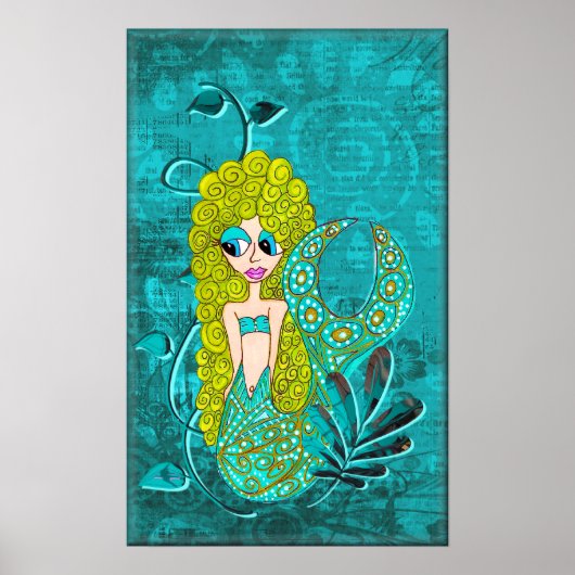 Whimsical Mermaid Poster (Voorkant)