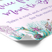 Whimsical Mermaid Tail Advice voor de moeder Poster (Hoek)