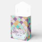 Whimsical Mermaid Tail Baby shower Meisje Dank je Bedankdoosjes (Geopend)
