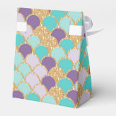 Whimsical Mermaid Tail Baby shower Meisje Dank je Bedankdoosjes (Achterkant)