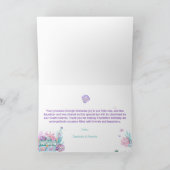 Whimsical Mermaid Tail Onder het Zee Bedankkaart (Binnen)