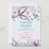 Whimsical Mermaid Tail Under the Zee Verjaardag Kaart (Voorkant)