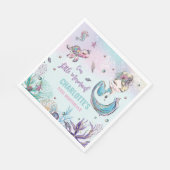 Whimsical Mermaid under the Zee Birthday Party Servet (Hoek)