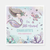 Whimsical Mermaid under the Zee Birthday Party Servet (Voorkant)