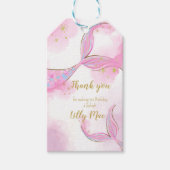 Whimsical Mermaid under the Zee Dank je Label, Gif Cadeaulabel (Voorkant)