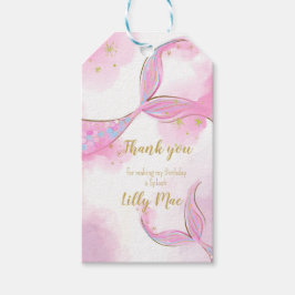 Whimsical Mermaid under the Zee Dank je Label, Gif Cadeaulabel