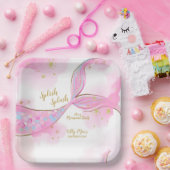 Whimsical Mermaid under the Zee Paper Bord (Feest)