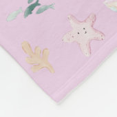 Whimsical Mermaids Monogram Fleece Deken (Hoek)