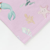Whimsical Mermaids Monogram Fleece Deken (Hoek)