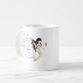 Whimsical Mermaids Monogram Koffiemok (Voorkant links)