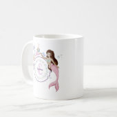 Whimsical Mermaids Monogram Koffiemok (Voorkant links)