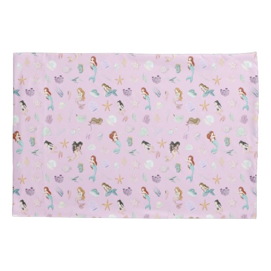 Whimsical Mermaids Monogram Kussensloop (Achterkant)