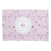 Whimsical Mermaids Monogram Kussensloop (Voorkant)