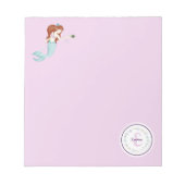 Whimsical Mermaids Monogram Notitieblok (Voorkant)