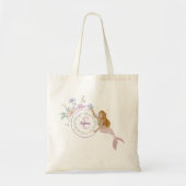 Whimsical Mermaids Monogram Tote Bag (Voorkant)