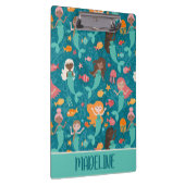 Whimsical Mermaids under the Zee Blauwgroen Klembord (Rechts)