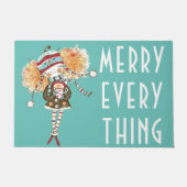 Whimsical Merry Alles kerst Deurmat (Voorkant)