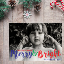 Whimsical Merry & Bright Christmas Holiday Foto