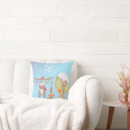 Whimsical Merry Chris Moose - Oh Zo Jolly Kussen