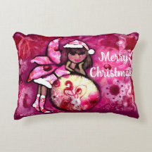 Whimsical Merry Christmas Pixie Roze Seizoensgebon