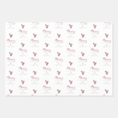 Whimsical Merry Christmas Quote Classic Christmas Inpakpapier Vel (Voorkant)
