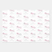 Whimsical Merry Christmas Quote Classic Christmas Inpakpapier Vel (Voorkant 3)